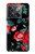 S3112 Motif floral Rose Noir Etui Coque Housse pour OnePlus Ace Pro