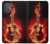 S0415 Graver guitare feu Etui Coque Housse pour Motorola Moto G Power 2022, G Play 2023