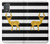 S2794 Noir et blanc rayé cerf d'or Sparkles Etui Coque Housse pour Motorola Moto G Power 2022, G Play 2023