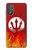 S2803 Feu Rouge Diable Lance Symbole Etui Coque Housse pour Motorola Moto G Power 2022, G Play 2023