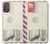 S3551 Art de l'millésimé de la poste enveloppe aérienne Etui Coque Housse pour Motorola Moto G Power 2022, G Play 2023