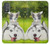 S3795 Peinture Husky Sibérien Ludique Chaton Grincheux Etui Coque Housse pour Motorola Moto G Power 2022, G Play 2023