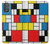 S3814 Composition de dessin au trait Piet Mondrian Etui Coque Housse pour Motorola Moto G Power 2022, G Play 2023