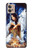 S0147 Loup Fille indienne Etui Coque Housse pour Motorola Moto G32