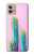 S3673 Cactus Etui Coque Housse pour Motorola Moto G32