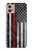 S3687 Drapeau américain de pompier mince ligne rouge Etui Coque Housse pour Motorola Moto G32
