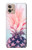 S3711 Ananas rose Etui Coque Housse pour Motorola Moto G32