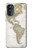 S0604 Carte du monde Etui Coque Housse pour Motorola Moto G52, G82 5G