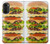 S0790 Hamburger Etui Coque Housse pour Motorola Moto G52, G82 5G