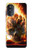 S0863 De feu crâne Etui Coque Housse pour Motorola Moto G52, G82 5G