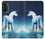 S1130 licorne Cheval Etui Coque Housse pour Motorola Moto G52, G82 5G