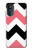 S1849 Rose Noir Chevron Zigzag Etui Coque Housse pour Motorola Moto G52, G82 5G