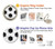 S2061 Football Motif Football Etui Coque Housse pour Motorola Moto G52, G82 5G