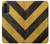 S2231 Noir et Jaune Ligne de risque rayé Etui Coque Housse pour Motorola Moto G52, G82 5G