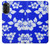 S2244 Motif Hawai Hibiscus Bleu Etui Coque Housse pour Motorola Moto G52, G82 5G