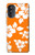 S2245 Hawai Hibiscus Motif orange Etui Coque Housse pour Motorola Moto G52, G82 5G