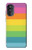 S2363 Arc en ciel Motif Etui Coque Housse pour Motorola Moto G52, G82 5G