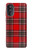 S2374 Motif Tartan Rouge Etui Coque Housse pour Motorola Moto G52, G82 5G