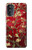 S2414 Rouge Fleur amandier Van Gogh Etui Coque Housse pour Motorola Moto G52, G82 5G