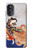 S2496 Japon Art Utagawa Kuniyoshi Tamatori Etui Coque Housse pour Motorola Moto G52, G82 5G