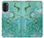 S2653 Dragon Vert Turquoise Pierre Graphique Etui Coque Housse pour Motorola Moto G52, G82 5G