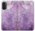 S2690 Cristaux améthyste imprimés graphiques Etui Coque Housse pour Motorola Moto G52, G82 5G