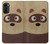 S2825 Mignon raton laveur animé Dessin Etui Coque Housse pour Motorola Moto G52, G82 5G
