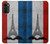S2859 Drapeau France millésimé Tour Eiffel Etui Coque Housse pour Motorola Moto G52, G82 5G