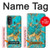 S2906 Aqua Turquoise Pierre Etui Coque Housse pour Motorola Moto G52, G82 5G