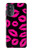 S2933 Bisous Rose Lips sur Noir Etui Coque Housse pour Motorola Moto G52, G82 5G