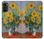 S2937 Claude Monet Bouquet de tournesols Etui Coque Housse pour Motorola Moto G52, G82 5G