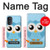 S3029 Bleu mignon Chouette Etui Coque Housse pour Motorola Moto G52, G82 5G