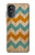 S3033 Bois Chevron Imprimé millésimé Graphic Etui Coque Housse pour Motorola Moto G52, G82 5G