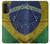 S3297 Brésil Drapeau graphique Football Millésime Etui Coque Housse pour Motorola Moto G52, G82 5G