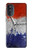S3304 France Drapeau graphique Football Millésime Etui Coque Housse pour Motorola Moto G52, G82 5G