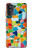 S3391 Art abstrait carreaux de mosaïque graphique Etui Coque Housse pour Motorola Moto G52, G82 5G
