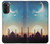 S3502 Coucher de soleil islamique Etui Coque Housse pour Motorola Moto G52, G82 5G