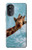 S3680 Girafe de sourire mignon Etui Coque Housse pour Motorola Moto G52, G82 5G