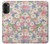 S3688 Motif d'art floral floral Etui Coque Housse pour Motorola Moto G52, G82 5G