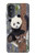 S3793 Peinture de neige mignon bébé panda Etui Coque Housse pour Motorola Moto G52, G82 5G