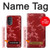S3817 Motif de fleurs de cerisier floral rouge Etui Coque Housse pour Motorola Moto G52, G82 5G