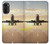 S3837 Avion Décollage Sunrise Etui Coque Housse pour Motorola Moto G52, G82 5G