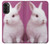 S3870 Mignon bébé lapin Etui Coque Housse pour Motorola Moto G52, G82 5G