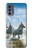 S0250 Cheval Blanc Etui Coque Housse pour Motorola Moto G62 5G