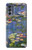 S0997 Claude Monet Nymphéas Etui Coque Housse pour Motorola Moto G62 5G