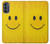S1146 Sourire Soleil Jaune Etui Coque Housse pour Motorola Moto G62 5G
