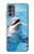 S1291 Les Dauphins en Mer Etui Coque Housse pour Motorola Moto G62 5G