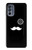 S1946 Sir Mustache Minimalisme Etui Coque Housse pour Motorola Moto G62 5G
