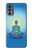 S2295 Bhuddha Aura Chakra Équilibrage guérison Etui Coque Housse pour Motorola Moto G62 5G