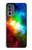 S2312 Arc en ciel coloré espace Galaxie Etui Coque Housse pour Motorola Moto G62 5G